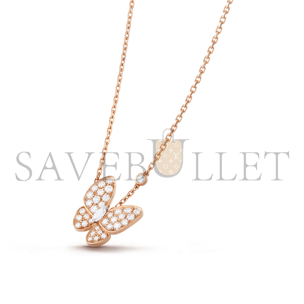 V*N CL*F arpels two butterfly pendant vcaro3f500